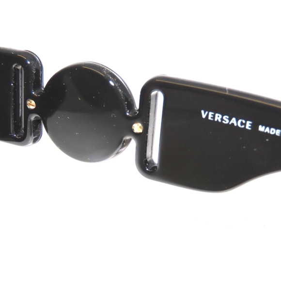 Versace 4361 536087 Black Dark Gray Sunglasses Unisex